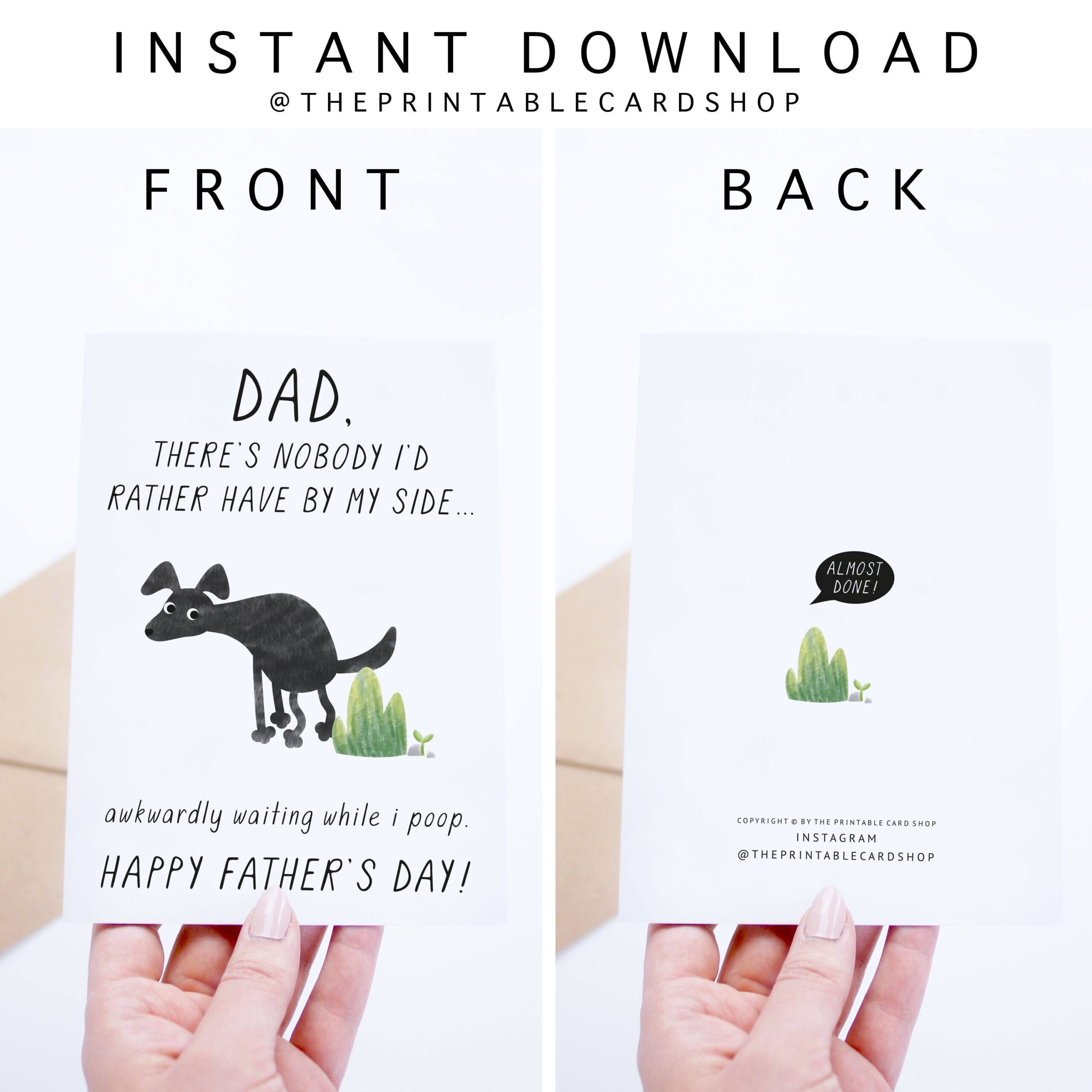Pet Dad Printable Fathers Day Cards Pet Dad Printable Fathers Day Cards