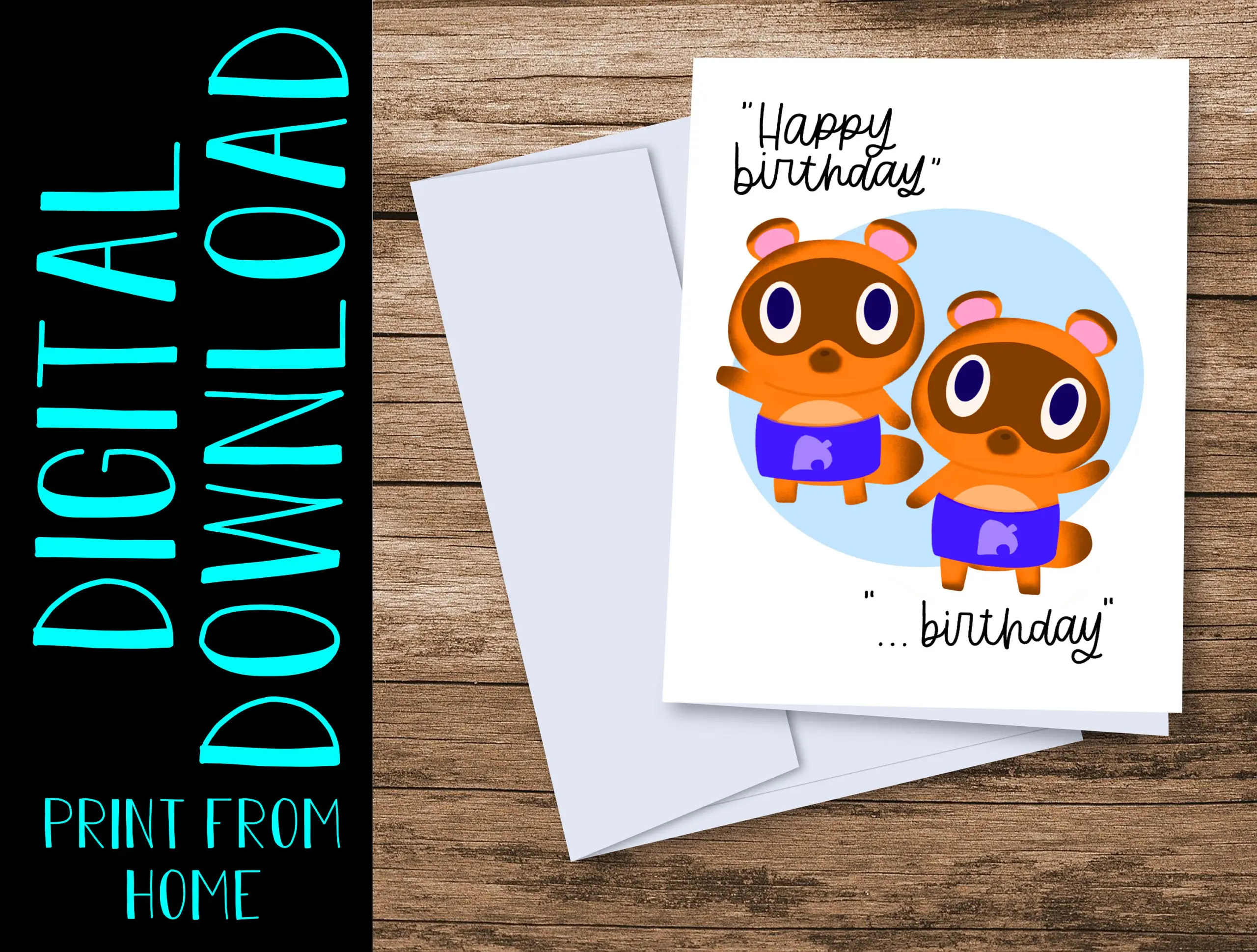 Printable Animal Crossing Happy Birthday Printable Animal Crossing Happy Birthday