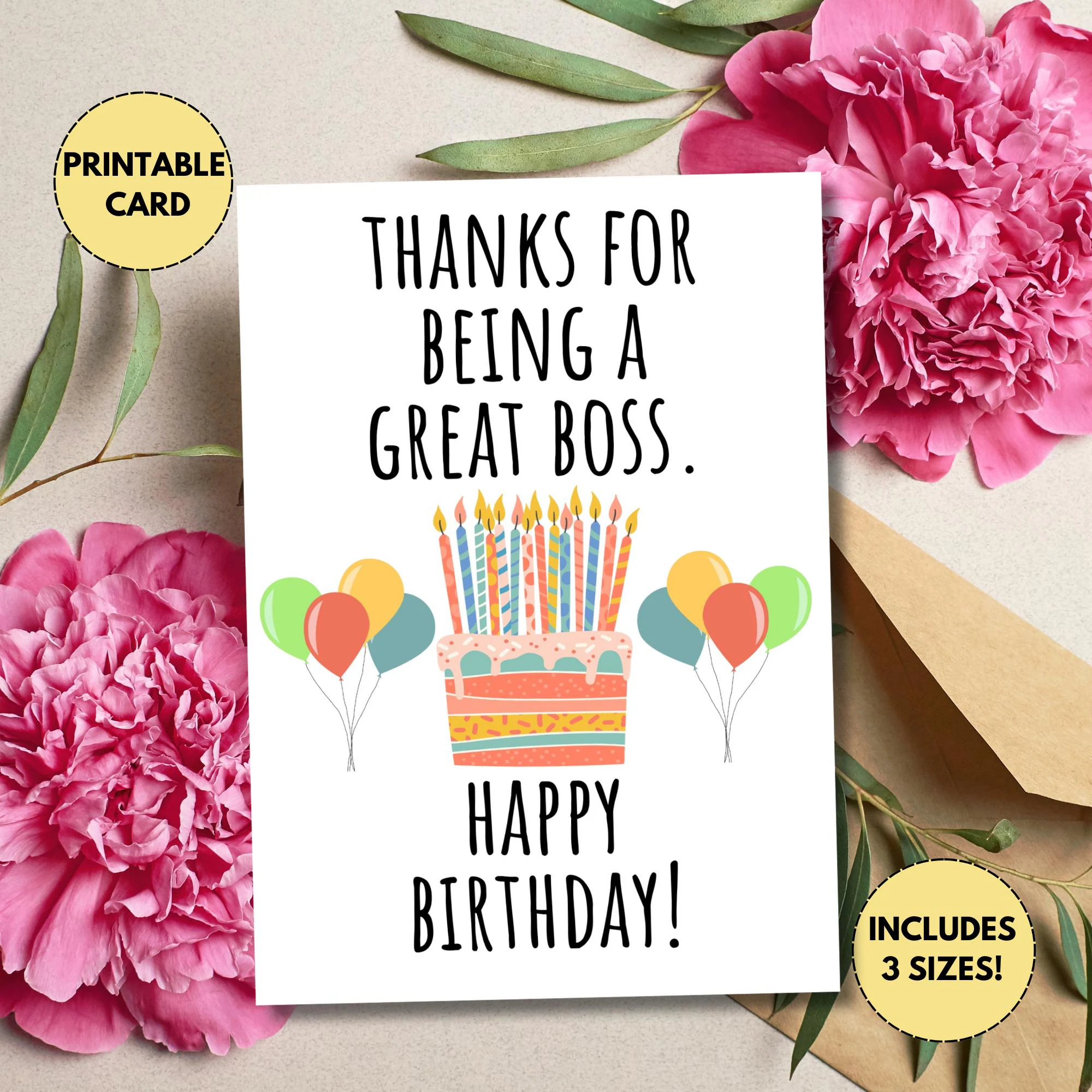Printable Boss Birthday Card Manager Printable Boss Birthday Card Manager