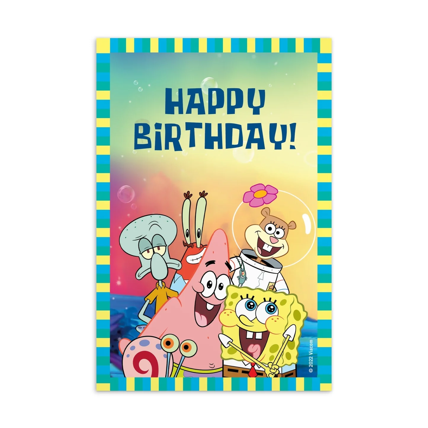 Spongebob Squarepants Happy Birthday Card Spongebob Squarepants Happy Birthday Card