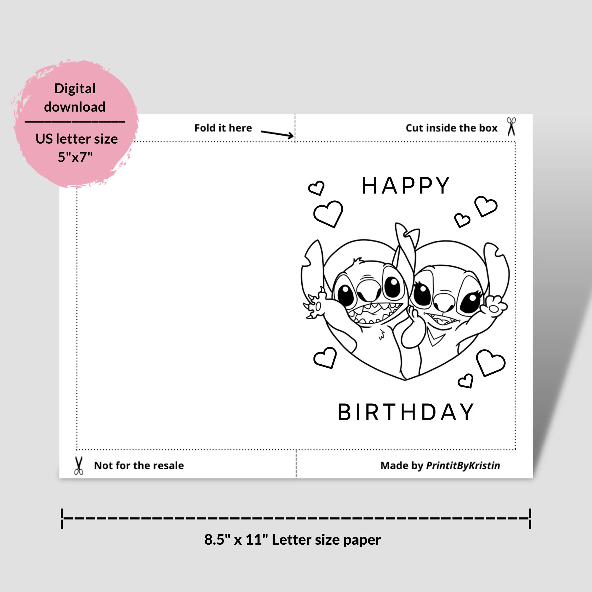 Stitch Coloring Pages Printable Stitch