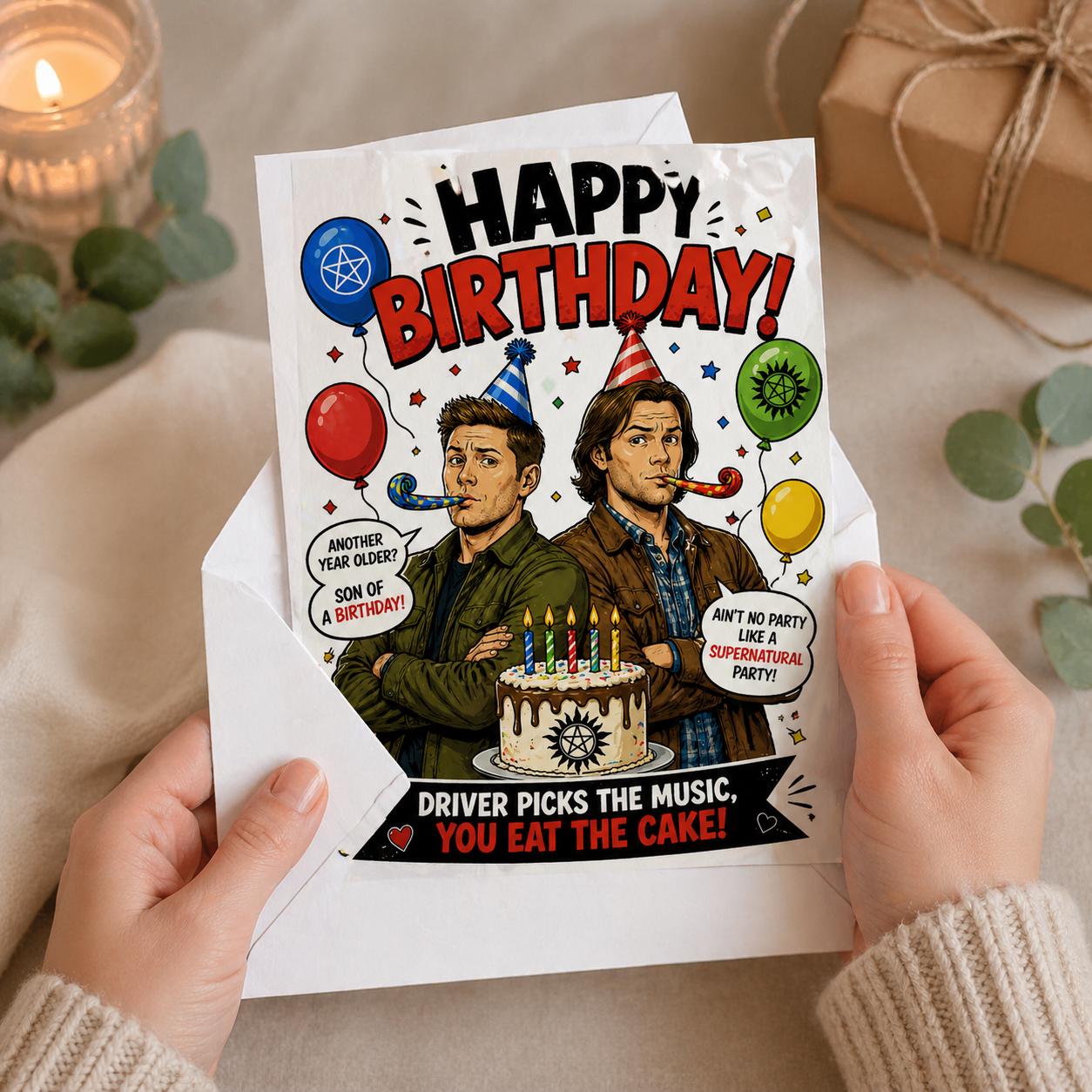 Supernatural Birthday Card Supernatural Birthday Card