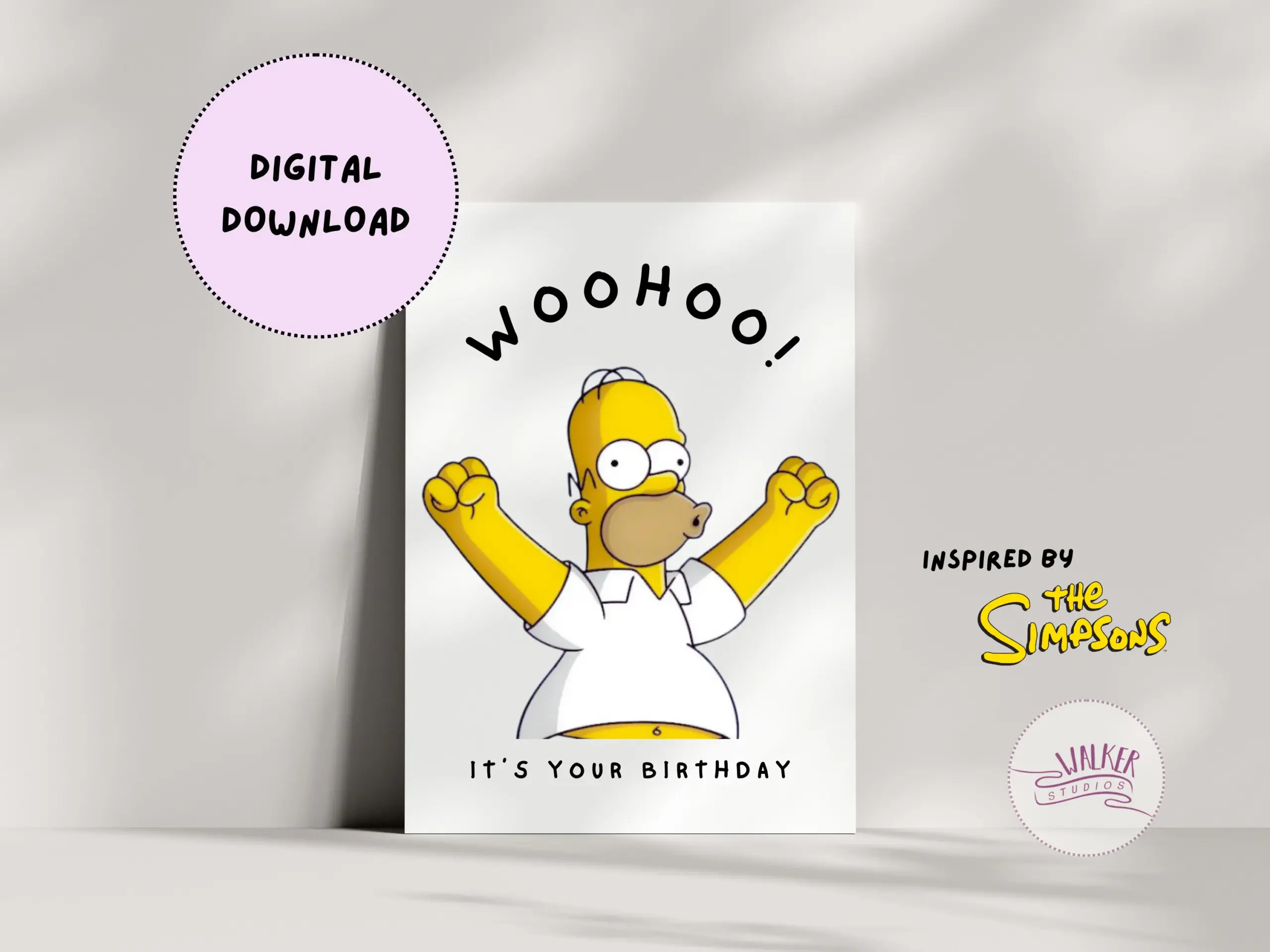 Woohoo Birthday Card The Simpsons Woohoo Birthday Card The Simpsons